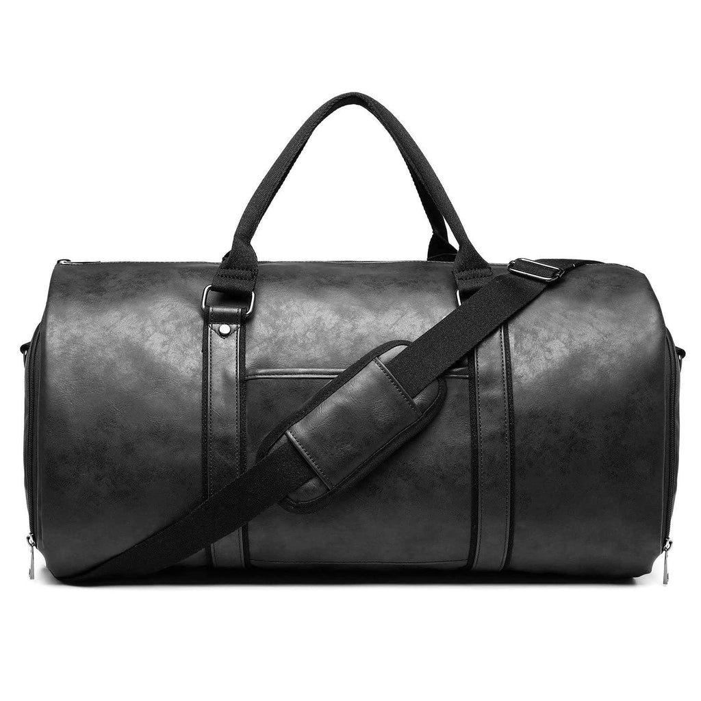 Herren PU-Leder wasserdichte große Freizeit-Reisetasche Reisetasche Wochenendtasche mit Schuhfach
