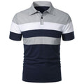Polo à manches courtes pour homme avec trois rayures