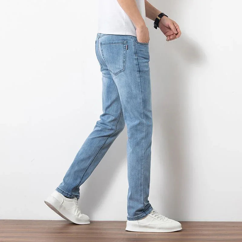Herren Slim Fit Jeans Hosen