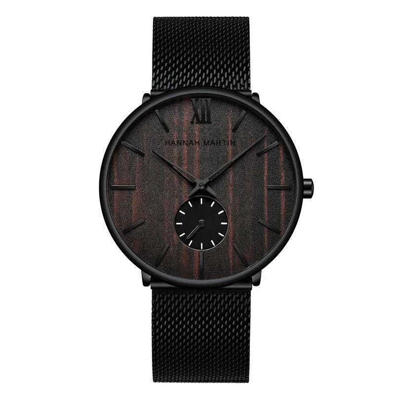 Schlanke Holz-Herrenuhr
