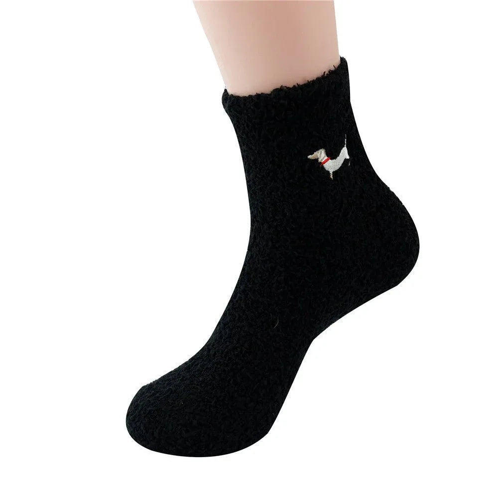 Herren Verdickte Warme Korallenfleece-Socken