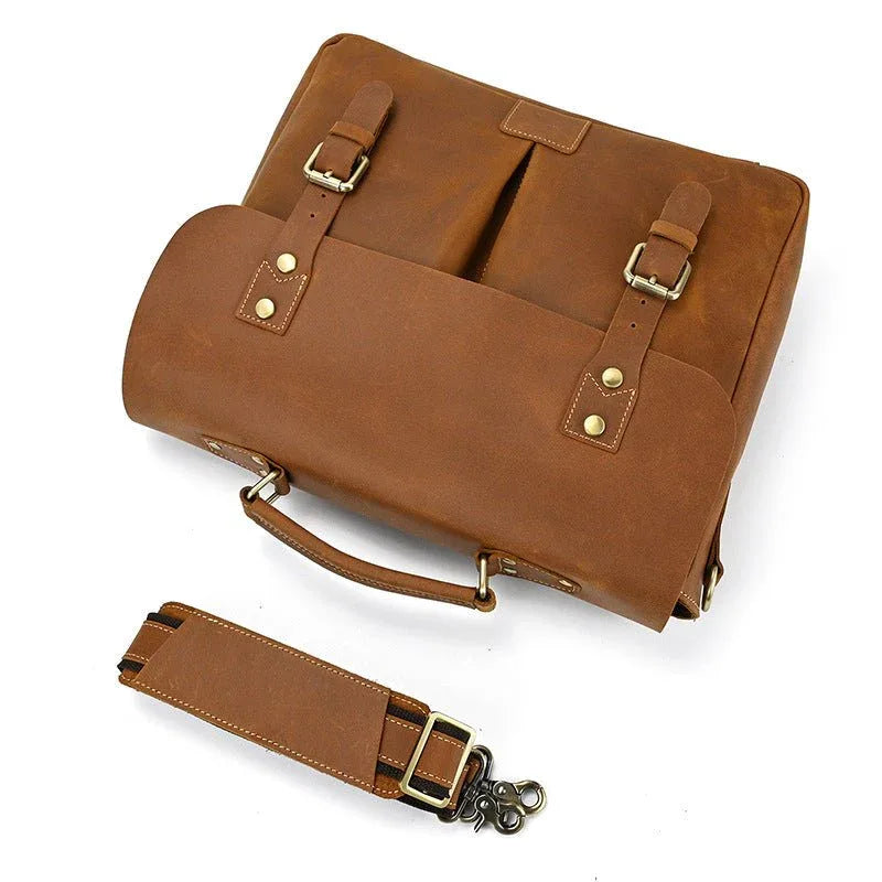 Sacs à bandoulière en cuir de vachette pour hommes