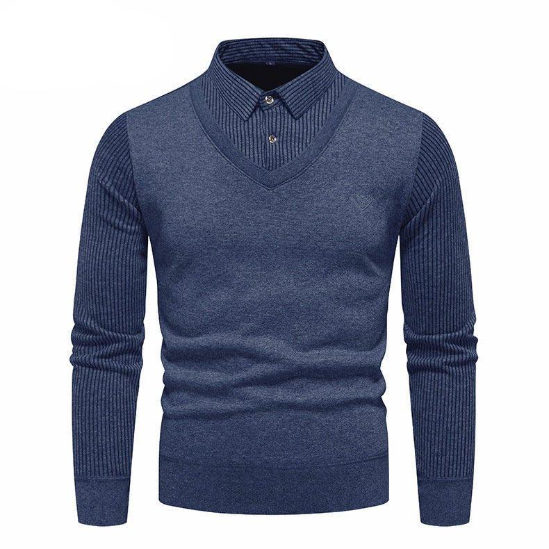 Sous-vêtement Homme Coupe Slim Polaire Doublée Pulls Deux Pièces