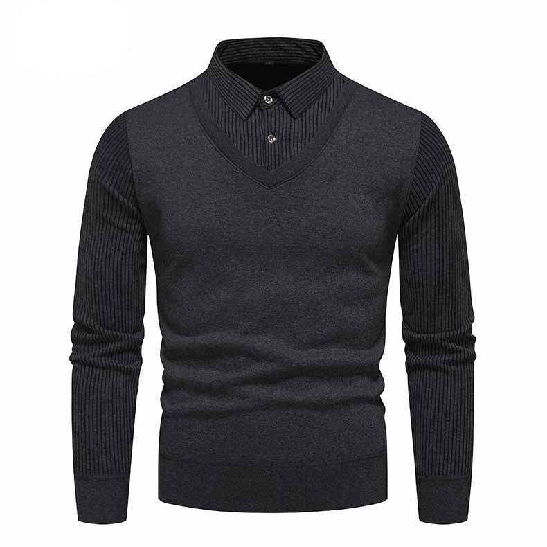 Sous-vêtement Homme Coupe Slim Polaire Doublée Pulls Deux Pièces
