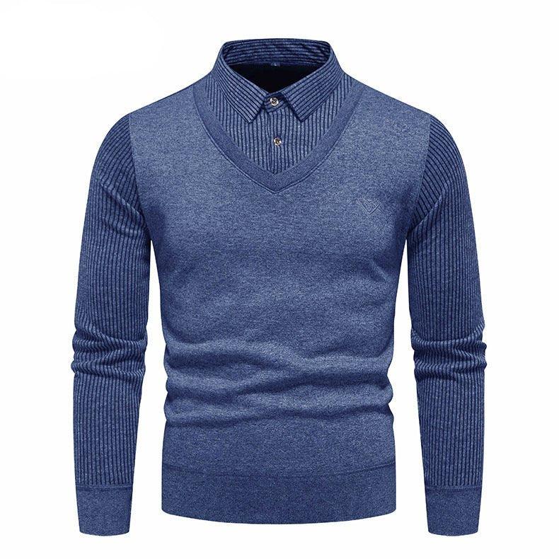 Sous-vêtement Homme Coupe Slim Polaire Doublée Pulls Deux Pièces
