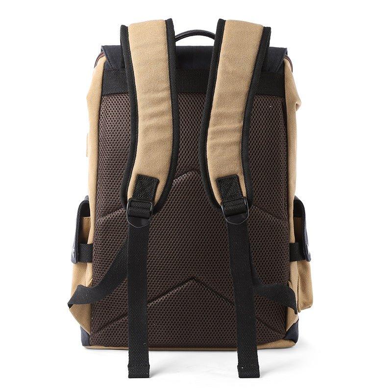 Herren USB Lade Polyester Schul-Arbeits-Rucksack