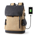 Herren USB Lade Polyester Schul-Arbeits-Rucksack