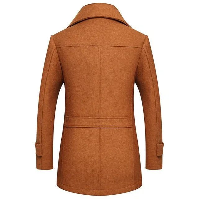 Herren Wollmantel bequem für Winter und Herbst