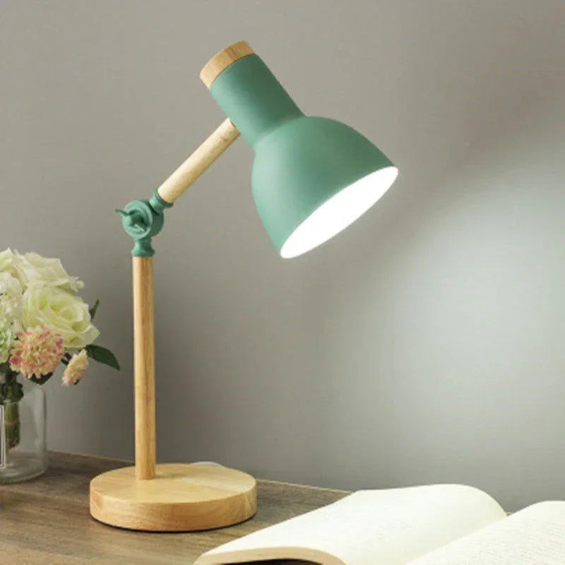 Nordic Eye Protection Simple Bedroom Bedside Desk Table Lamp