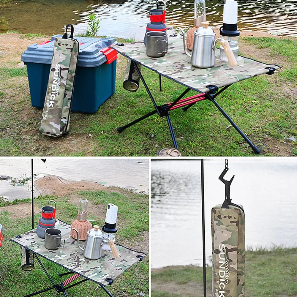 Outdoor-Klapptisch Campingtisch Metallgitter BBQ Picknicktisch