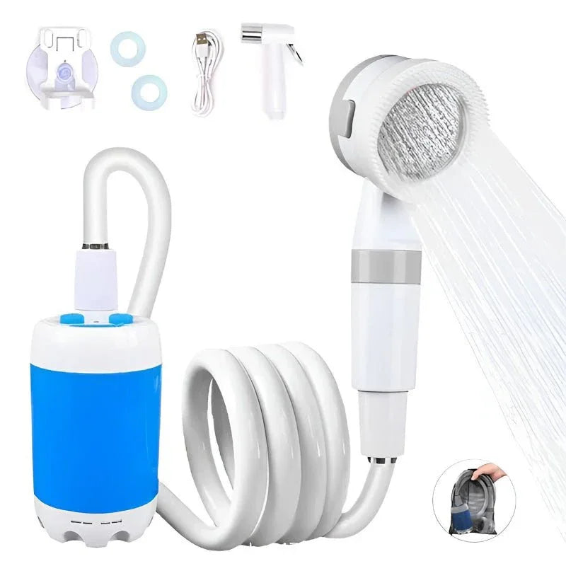 Douche de camping électrique portable extérieure avec batterie rechargeable de 5000 mAh