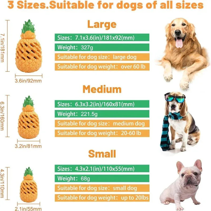 Ananas-Hundekauspielzeug für große und aggressive Hunderassen