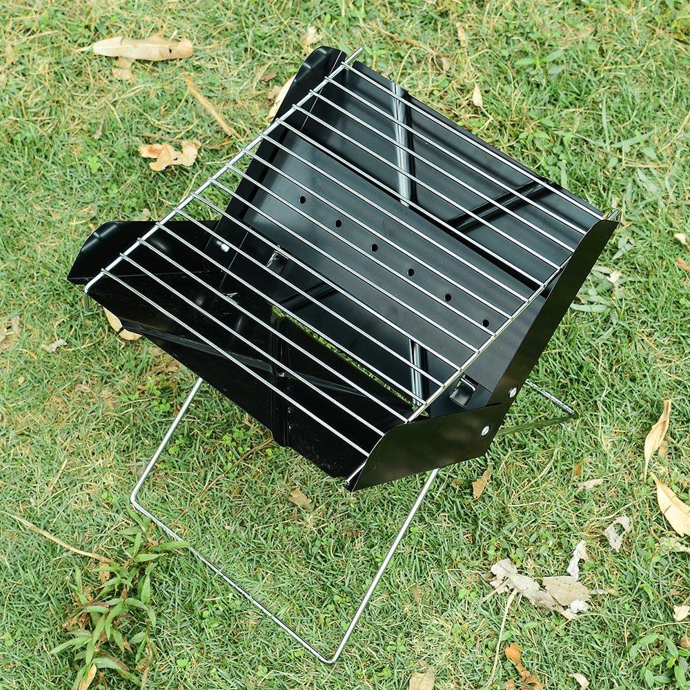 Tragbarer klappbarer Edelstahl-Campinggrill