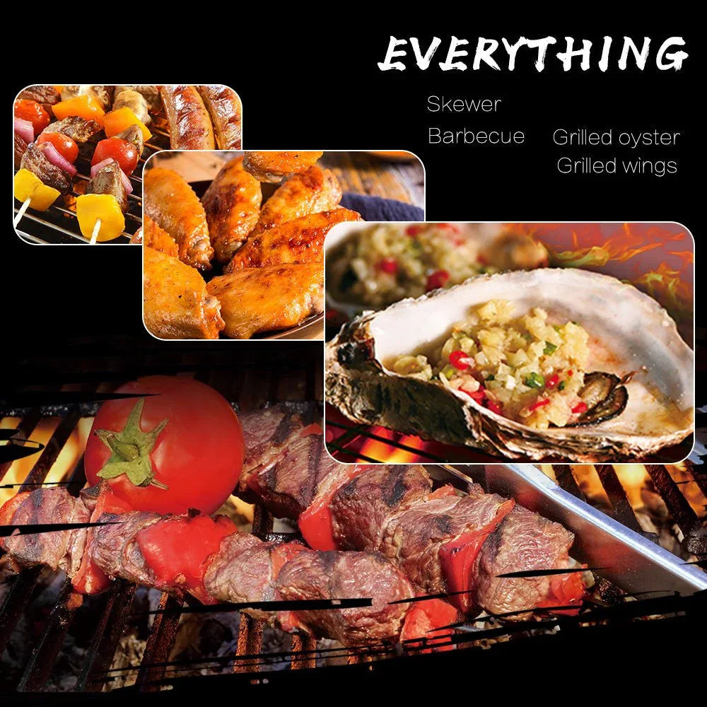 Tragbarer klappbarer Edelstahl-Campinggrill