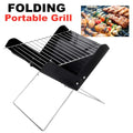 Tragbarer klappbarer Edelstahl-Campinggrill
