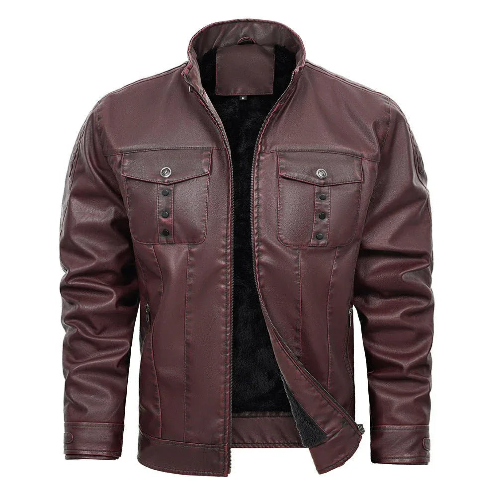 PU-Lederjacke für Herren (Frühling und Herbst)