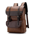 Sac à dos d'ordinateur pour étudiant en cuir PU imperméable