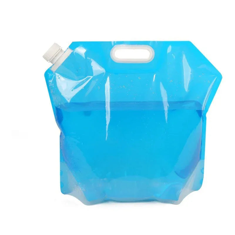 Sacs d'eau pliables portables en PVC pour le camping et la randonnée en extérieur