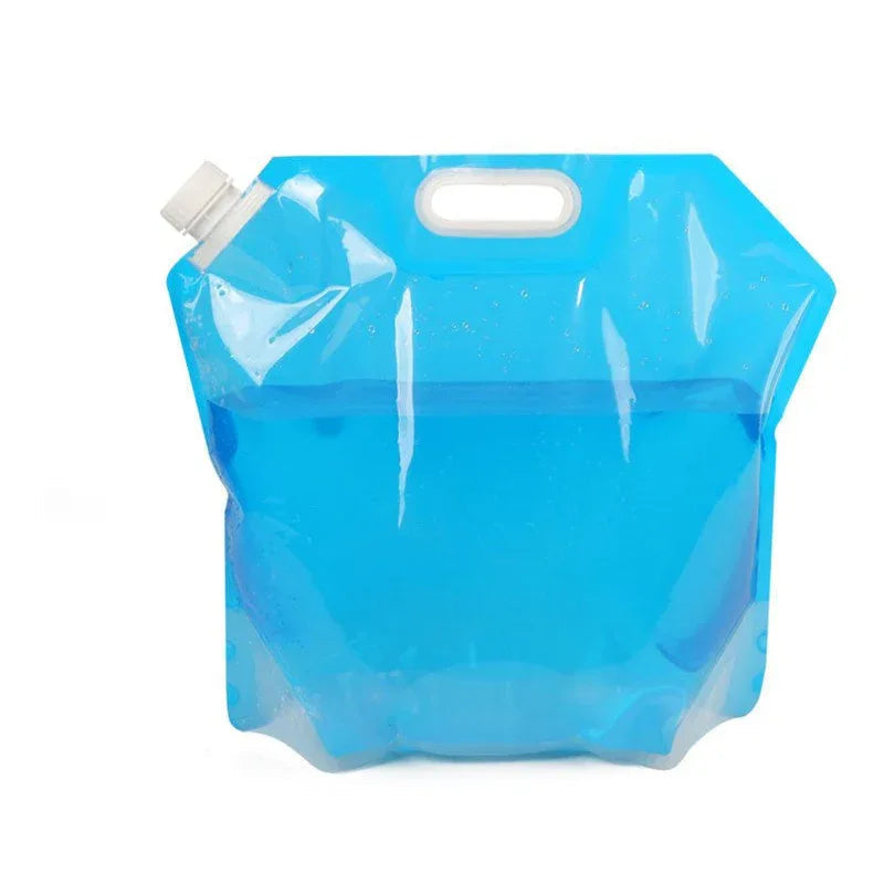 Sacs d'eau pliables portables en PVC pour le camping et la randonnée en extérieur