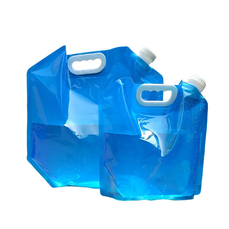 Sacs d'eau pliables portables en PVC pour le camping et la randonnée en extérieur