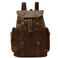 Herren-Lederrucksack im Retro-Stil, Freizeittasche