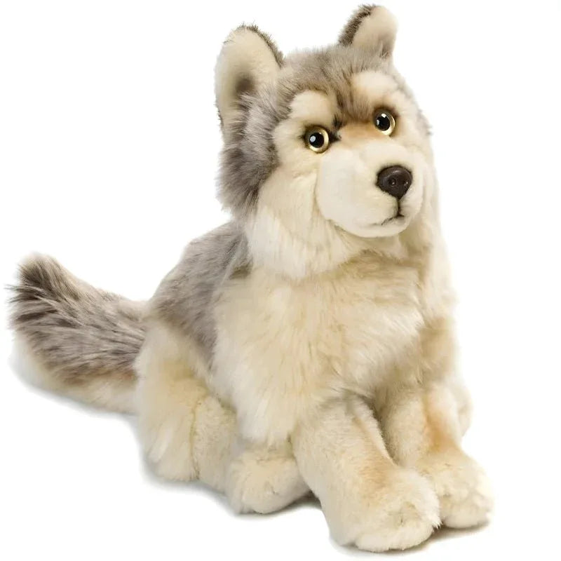 Simulation Wolfshund Plüschtier