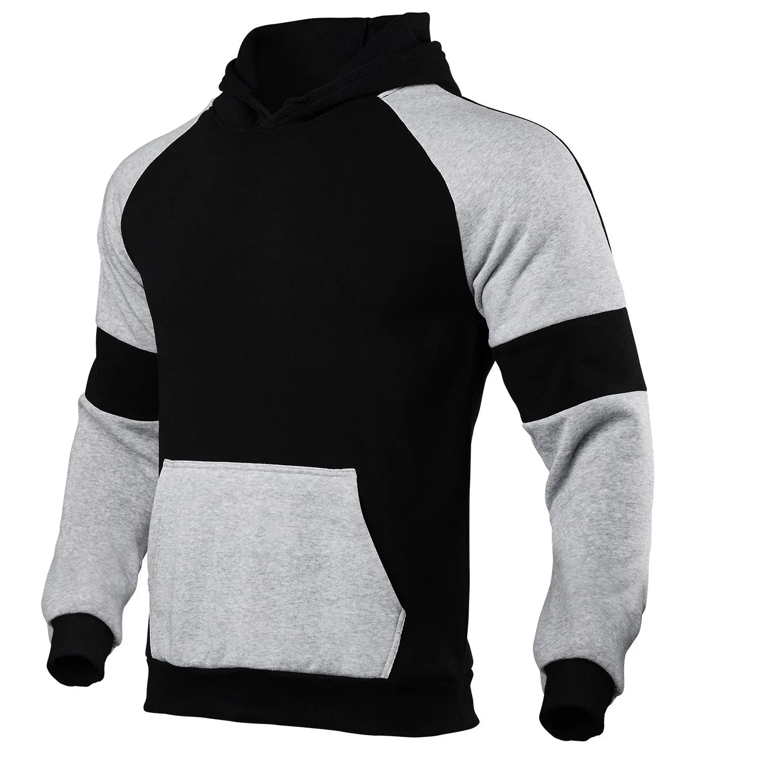 Pull décontracté uni unisexe à capuche