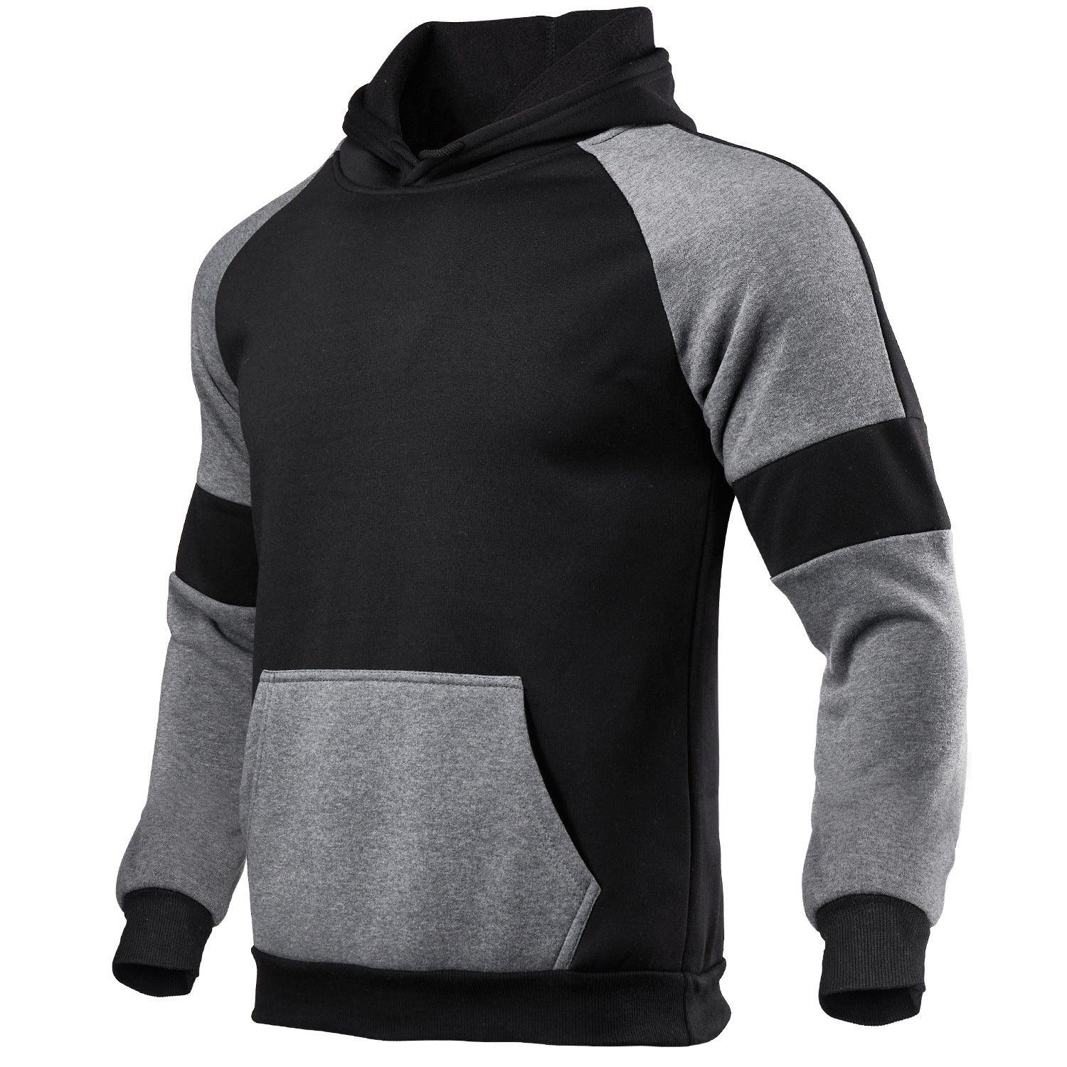 Pull décontracté uni unisexe à capuche