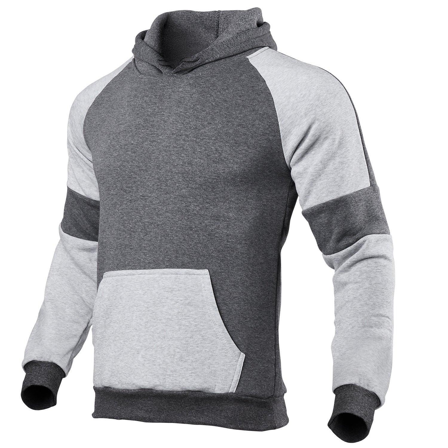 Pull décontracté uni unisexe à capuche