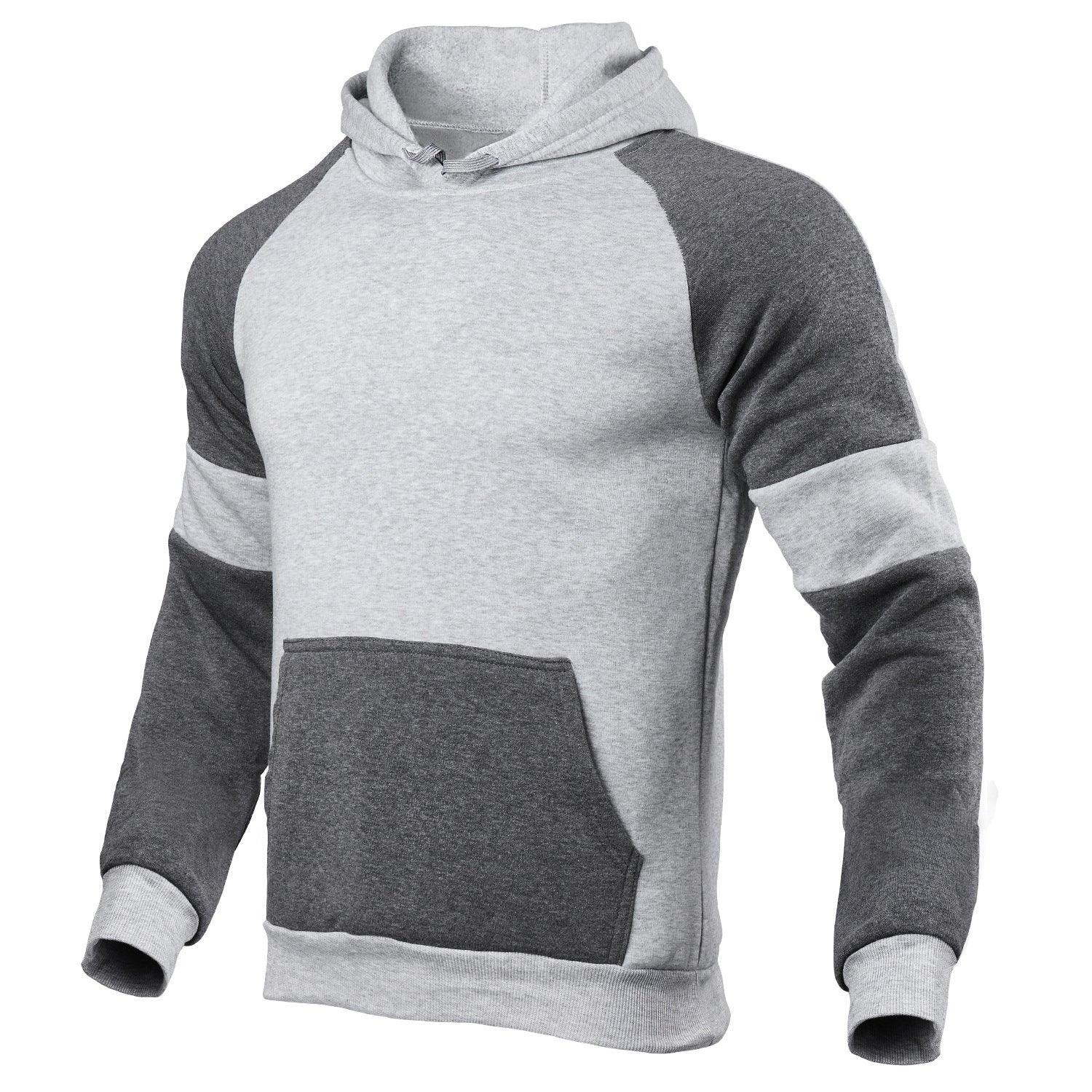 Pull décontracté uni unisexe à capuche