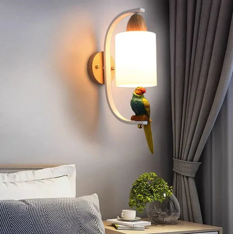 Massivholz Nachttischlampe Minimalistische Kreative Persönlichkeit Wohnzimmer Hintergrundwand Treppenhaus Flurleuchten