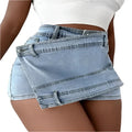 Jupes en Jean Asymétriques Vintage Urbaines