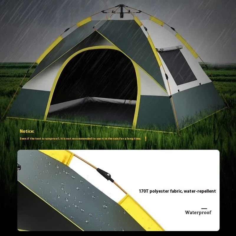 Robuste dunkelgrüne Outdoor-Campingzelte