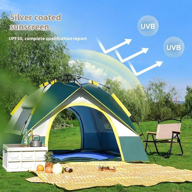 Robuste dunkelgrüne Outdoor-Campingzelte