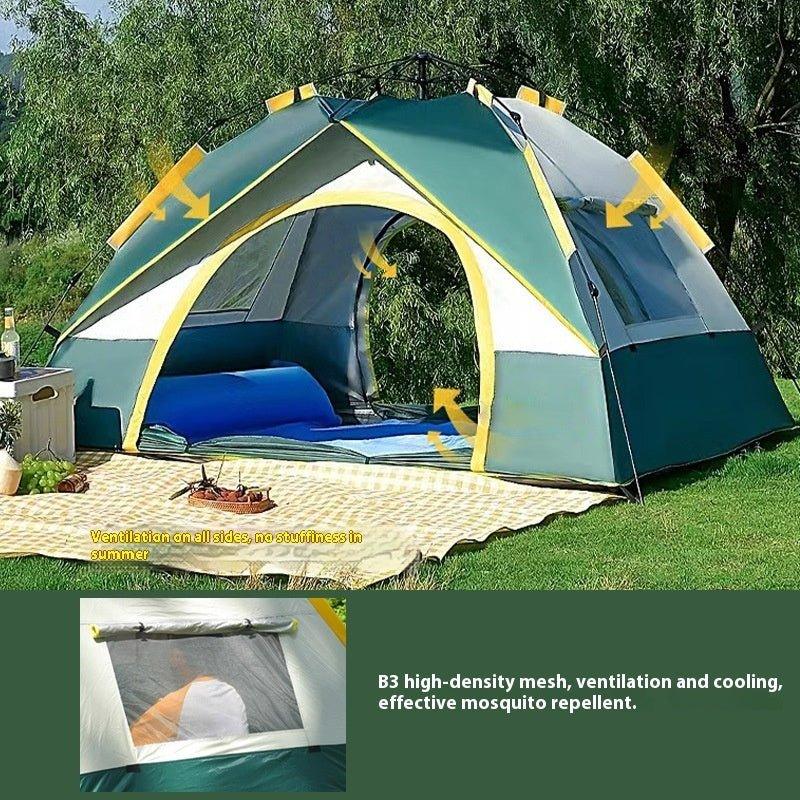 Robuste dunkelgrüne Outdoor-Campingzelte