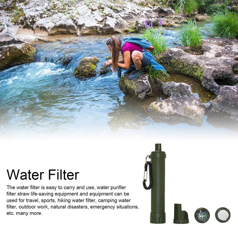 Filtre purificateur d'eau de survie pour le camping et la randonnée