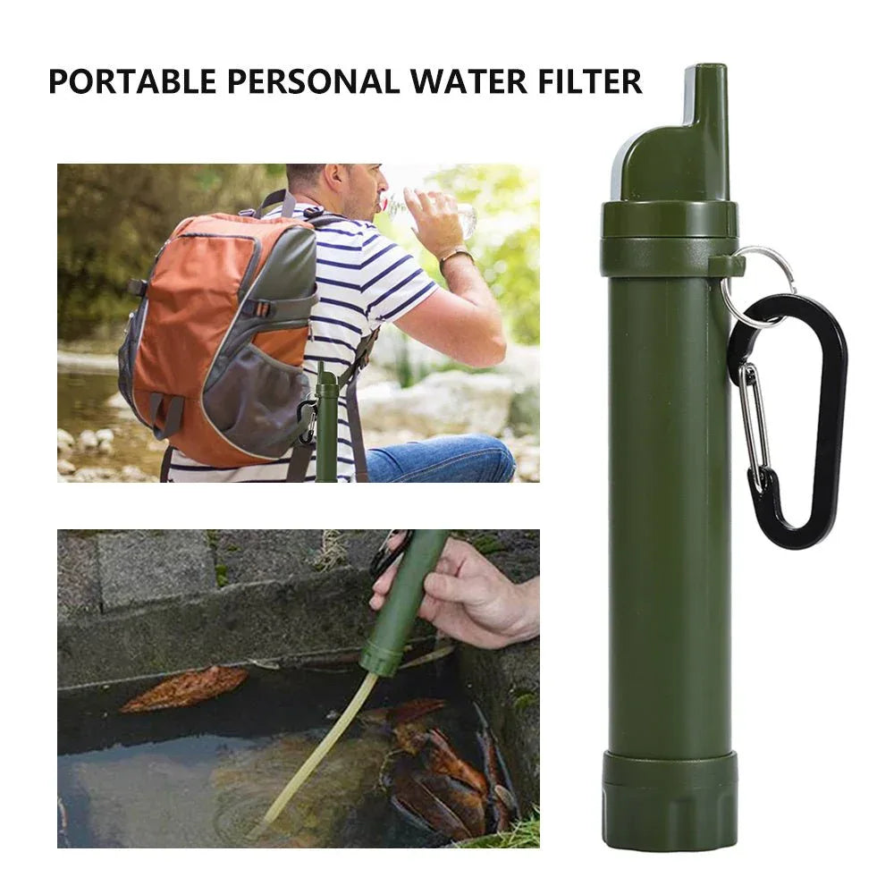 Filtre purificateur d'eau de survie pour le camping et la randonnée