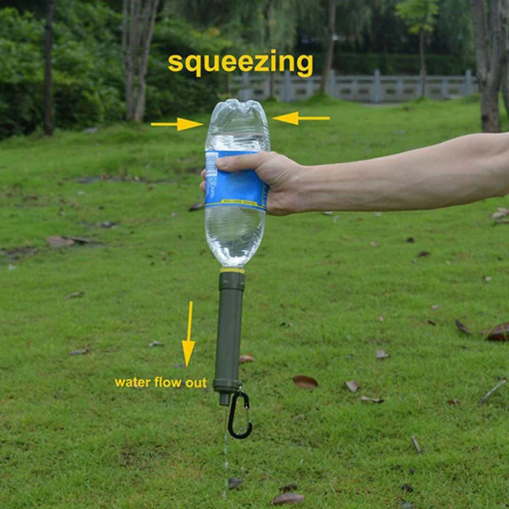 Filtre purificateur d'eau de survie pour le camping et la randonnée