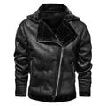 Dicke warme Winterlederjacke für Herren