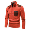 Pull en polaire épais pour homme avec poche de poitrine zippée