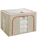 Transparent Thick Cotton & Linen Cloth Clothing Storage Bag Box