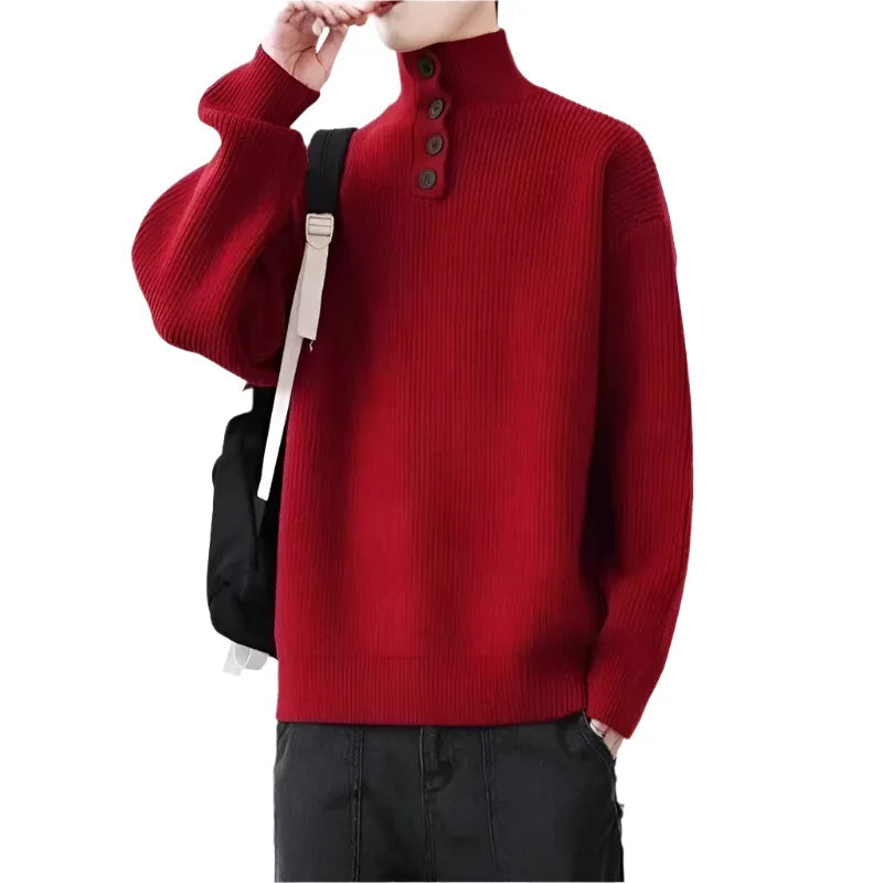 Herren Rollkragenpullover für Herbst und Winter