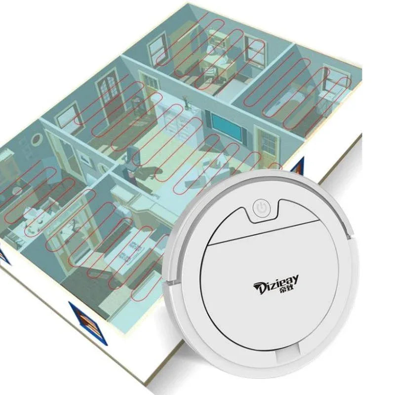 Robot aspirateur ultra-plat télécommandé avec réservoir d'eau