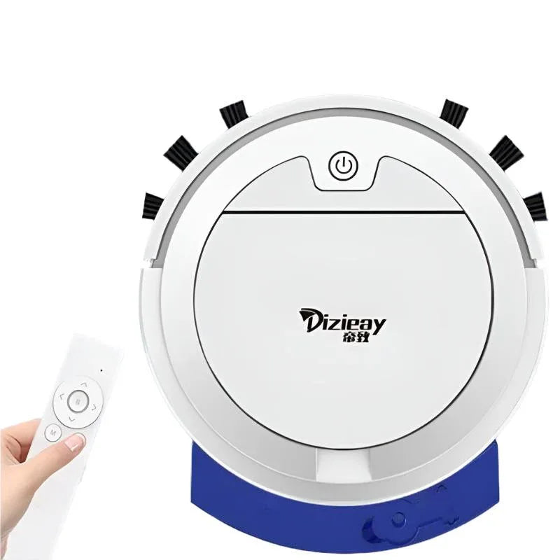 Robot aspirateur ultra-plat télécommandé avec réservoir d'eau