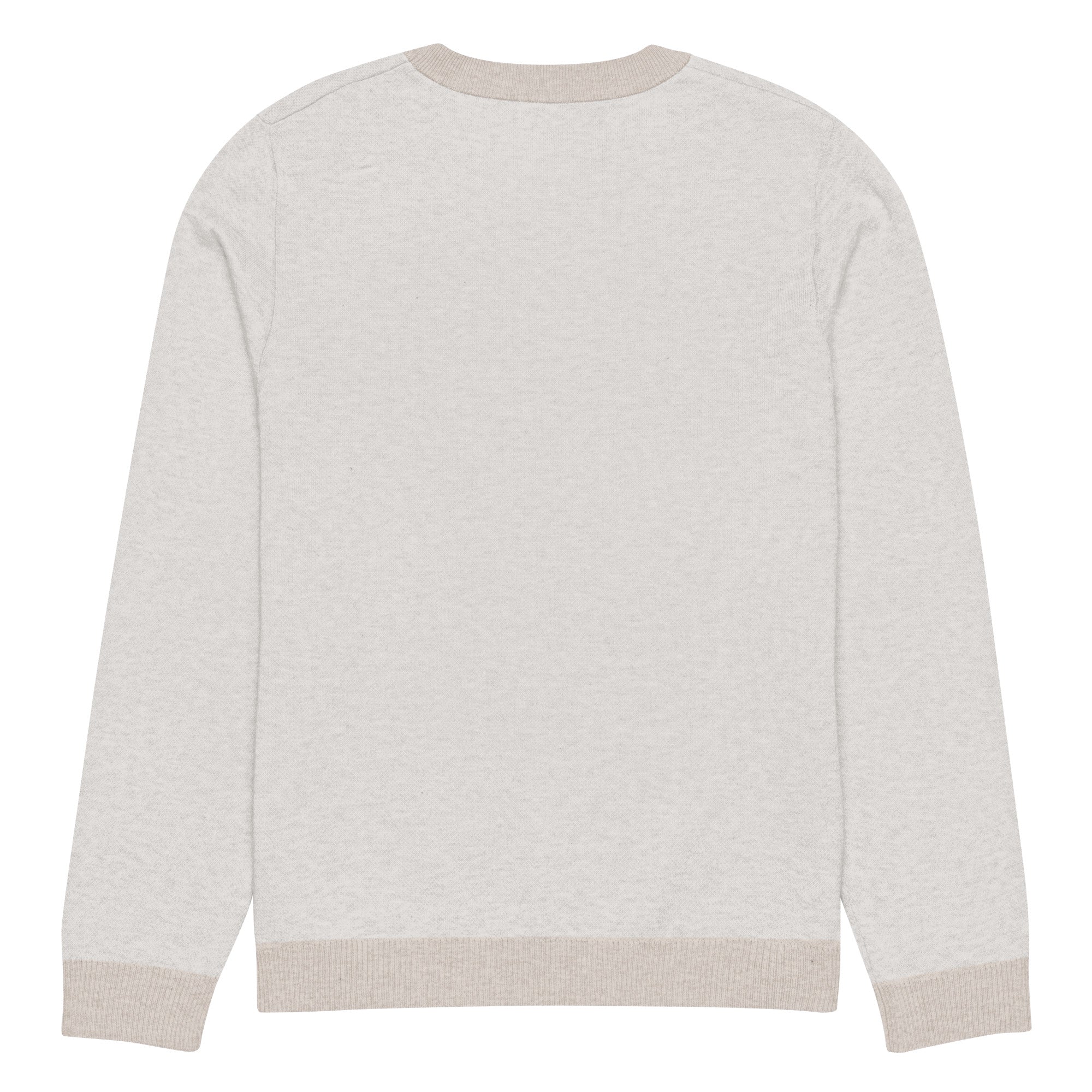 Knitted crew neck sweater