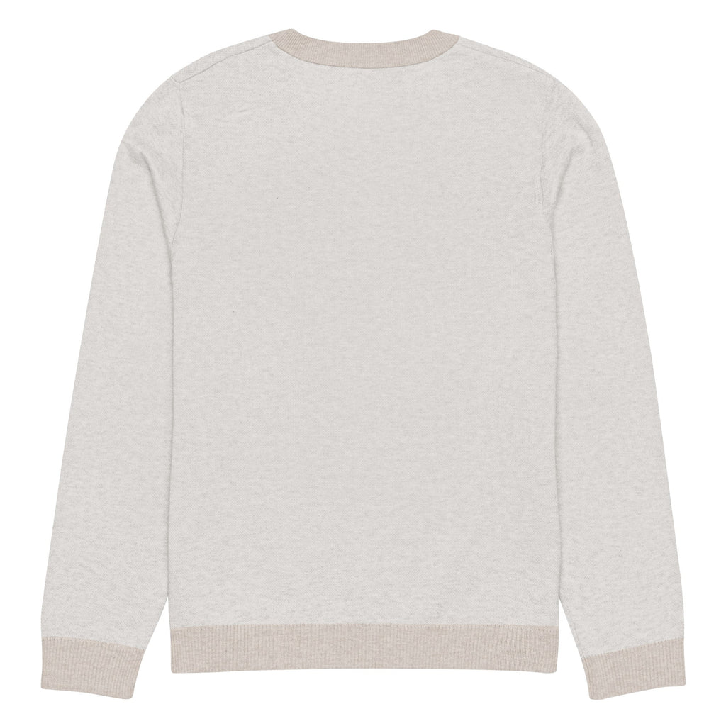 Knitted crew neck sweater