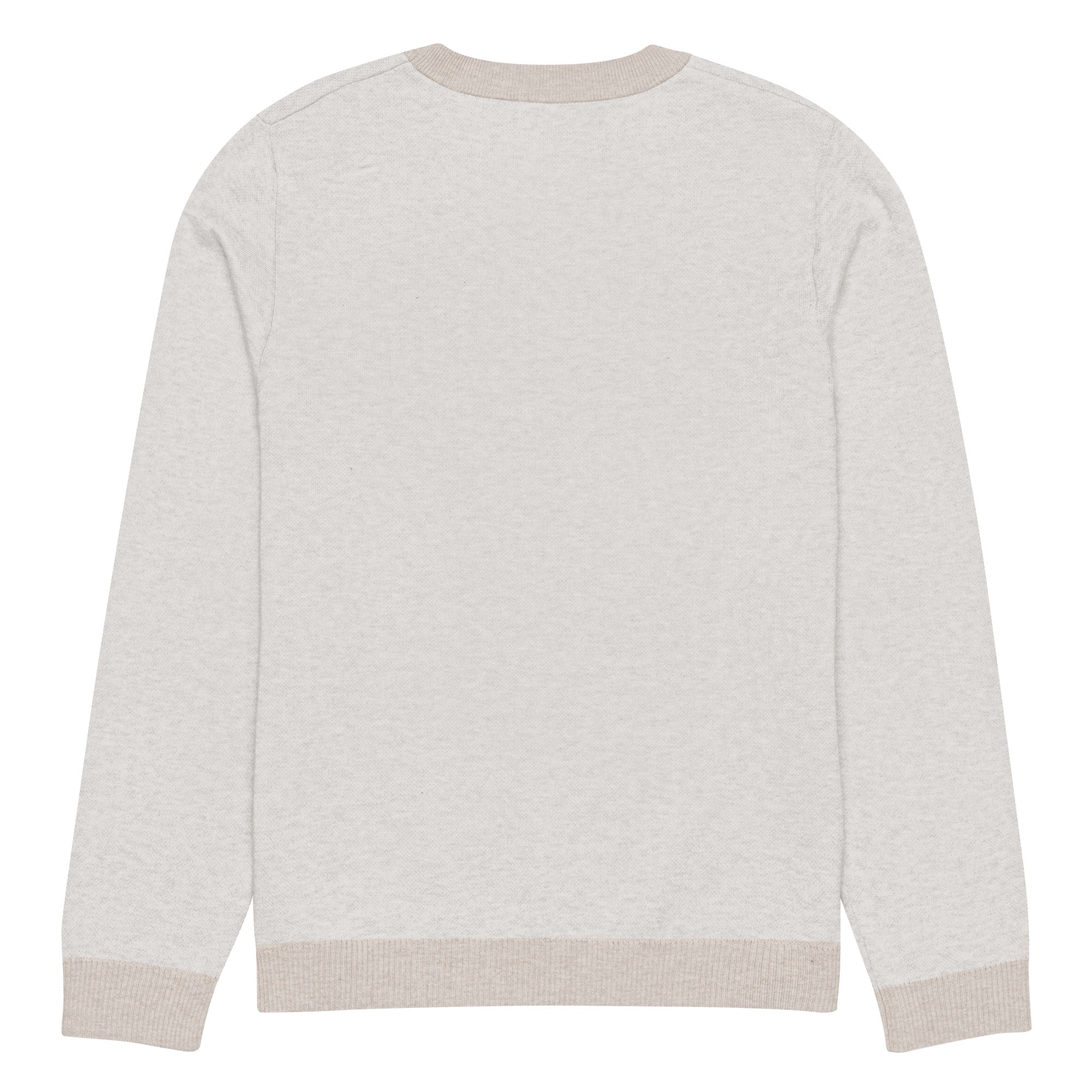 Knitted crew neck sweater