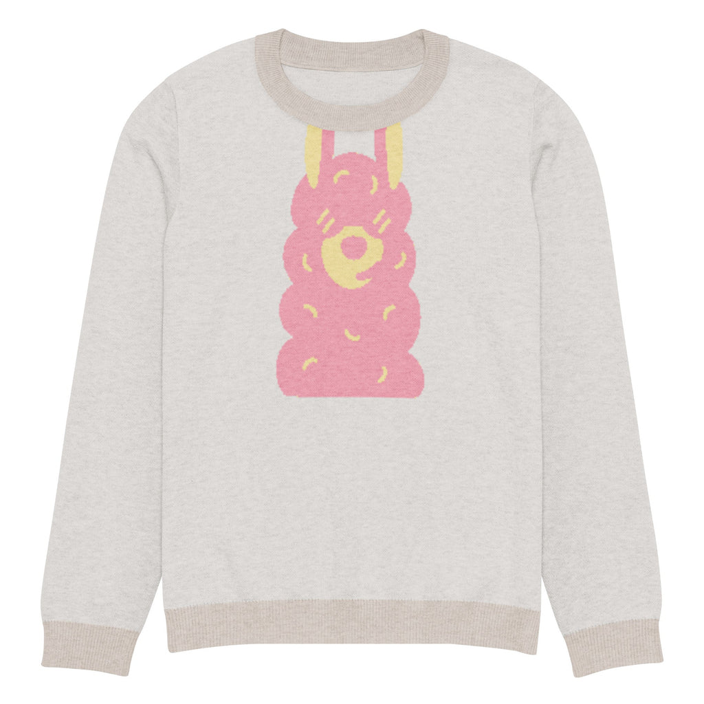 Knitted crew neck sweater