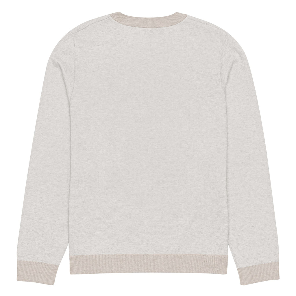 Knitted crew neck sweater