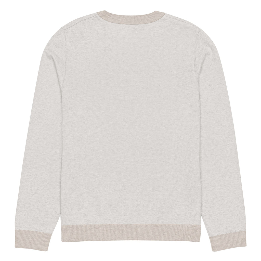 Knitted crew neck sweater
